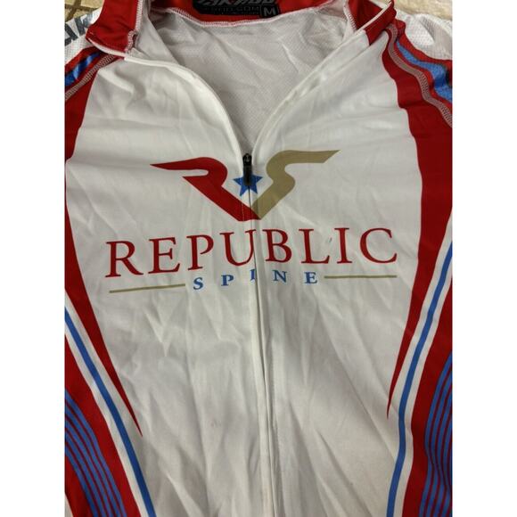 NWOT JAKROO M WOMEN’S FULL ZIP RELAXED CUT CYCLING JERSEY WITH LOGOS - Picture 3 of 8